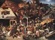 Netherlandish Proverbs BRUEGEL, Pieter the Elder